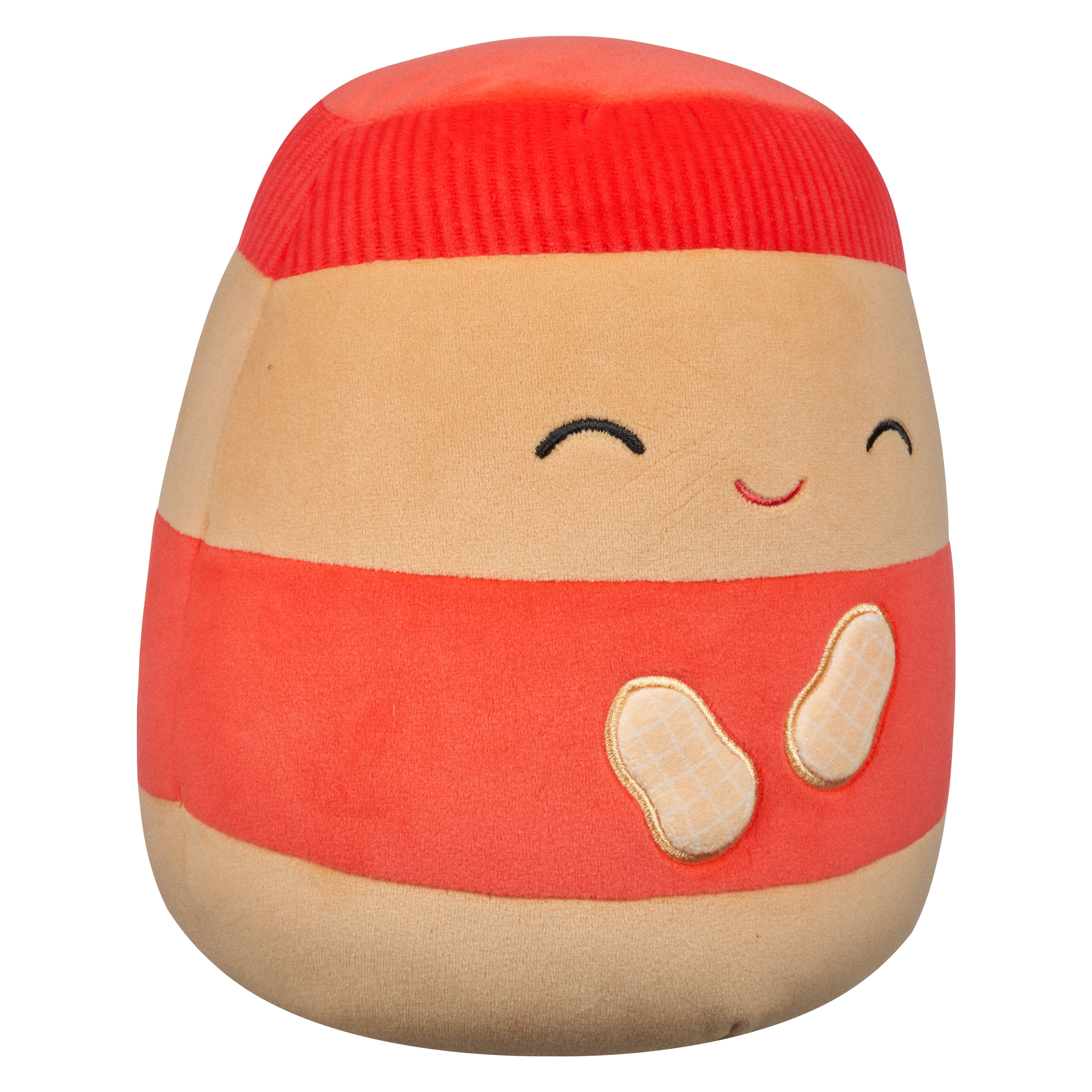 Squishmallows Official 10 inch Nedison the Red Peanut Butter Jar - Child's Ultra Soft Plush Toy