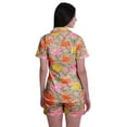 thumbnail image 4 of Moomaya Pyjama pour Femmes Imprimé, Ensemble Deux Pièces à Col Cranté avec Short, 4 of 6