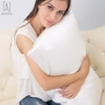 thumbnail image 5 of Gustave Satin Silk Pillowcase for Hair and Skin Health, Both Sides Silk Pillow Cover with Envelope Closure (White,Queen), 5 of 11