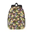 thumbnail image 1 of Disketp Ladybugs And Flowers On A Wooden Mochila Escolar de 15 Pulgadas, Mochila Ligera para Estudiantes, Viajes y Trabajo, Cómoda y Resistente para el Uso Diario, 1 of 6