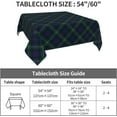 thumbnail image 4 of Clan Mackenzie Tartan Blue and Green Plaid 100% Polyester Fiber Square Tablecloth Anti Pilling Tablecloth Decoration 52"X52", 4 of 5