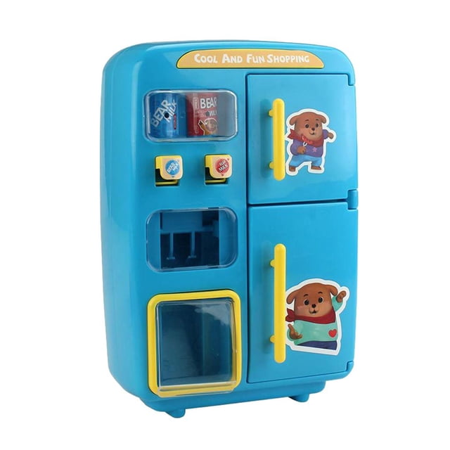 Frigorífico de Juguete Sunnimix Juego de comida Azul