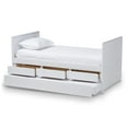 thumbnail image 3 of Baxton Studio Linna Modern and Contemporary White-Finished Daybed with Trundle, 3 of 5