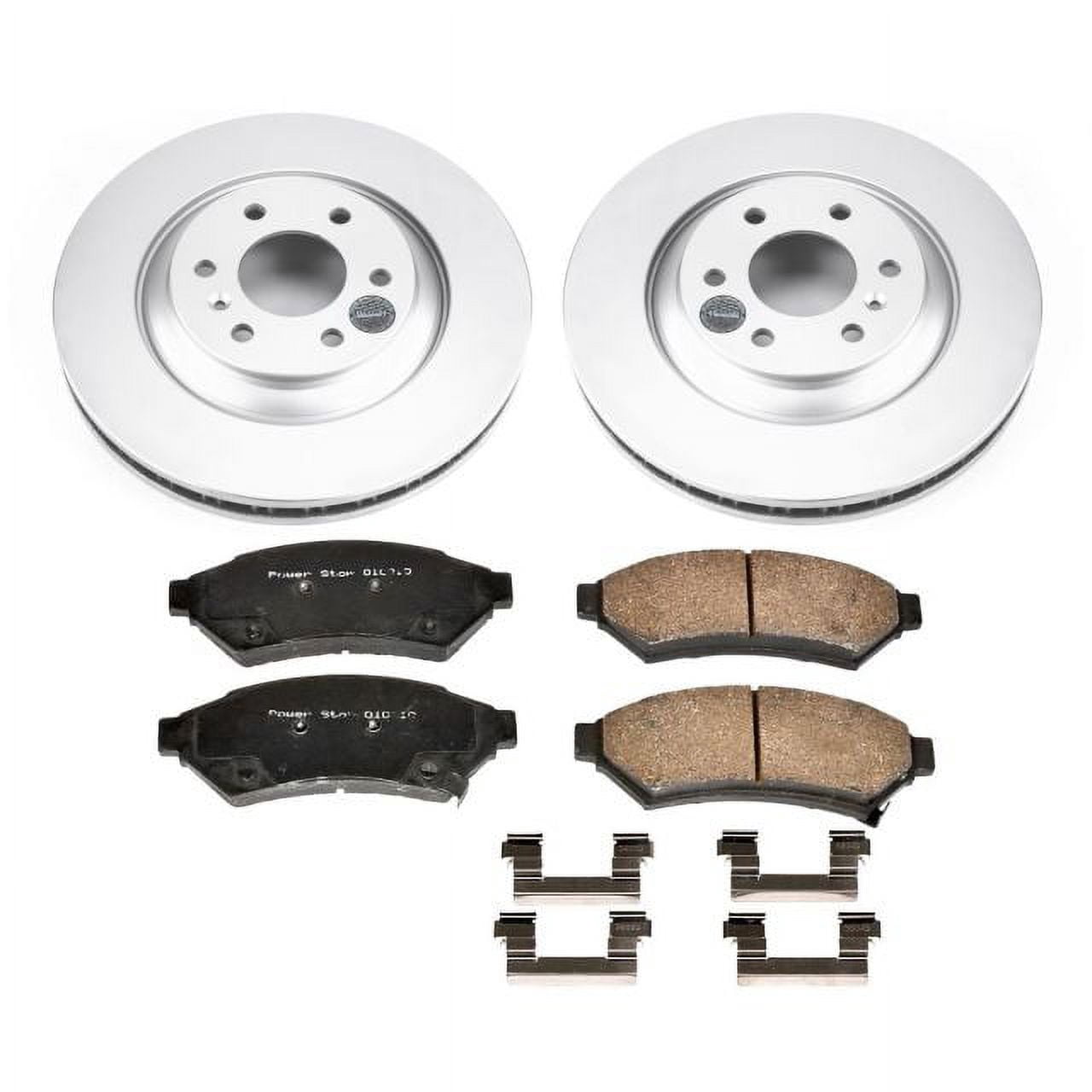 PowerStop Front Geomet Coated Brake Rotor and Pad Kit Fits: Select Models CRK6802