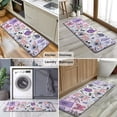 thumbnail image 6 of Purple Gothic Cat Crystal Pattern Kitchen Rug Mat,Kitchen Runner Rugs Non Skid Washable,Decorative Kitchen Floor Mats for Kitchen,Sink,Laundry,17"x47.2", 6 of 7