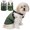 Green, variant on 1pc Winter Pet Dog Jacket With Harness & Zipper Gradient Dog Windproof Reflective Comfortable Pets Coat Warm Thick for Dog Cat,Green,x-Large size