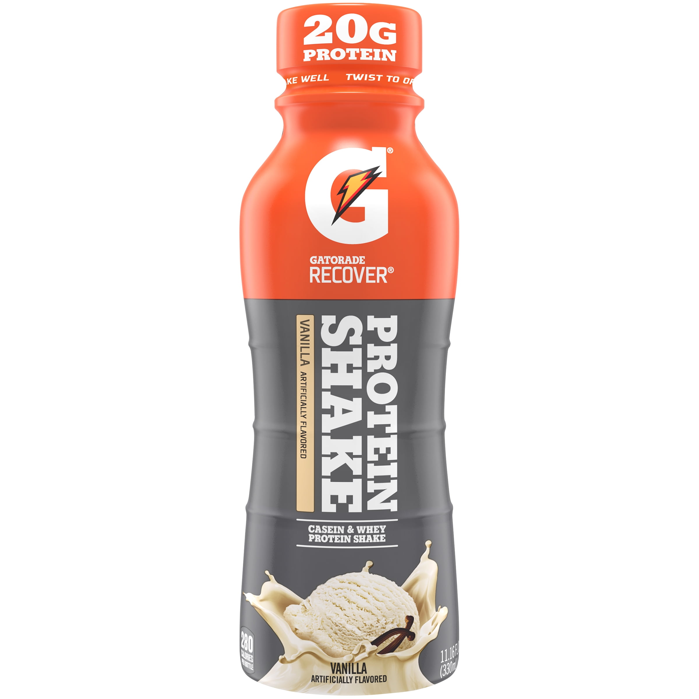 Gatorade Recover Protein Shake Vanilla 11 16 Oz Bottles 4 Ct