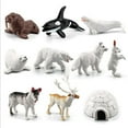 thumbnail image 1 of 10Pcs Arctic Circle Ocean Sea Animal Figurines Set - Animal Learning Models Figures  Great Christmas New Year Birthdays Gift For Children, 1 of 8