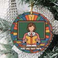 thumbnail image 2 of A Teacher with Books Ornament – Personalized Ornament Gift for Families, Friends, Men & Women, Christmas 2025 Keepsake, 2 of 4