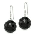 thumbnail image 3 of Primal Silver Sterling Silver 16.5mm Faceted Onyx Bead Earrings, 3 of 6