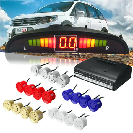 8 Parking Sensors LED Display Car Reverse Backup Radar System Kit Sound Alert✔ 5 Colors Choose✔US Stock ✔ Free Fast Shipping