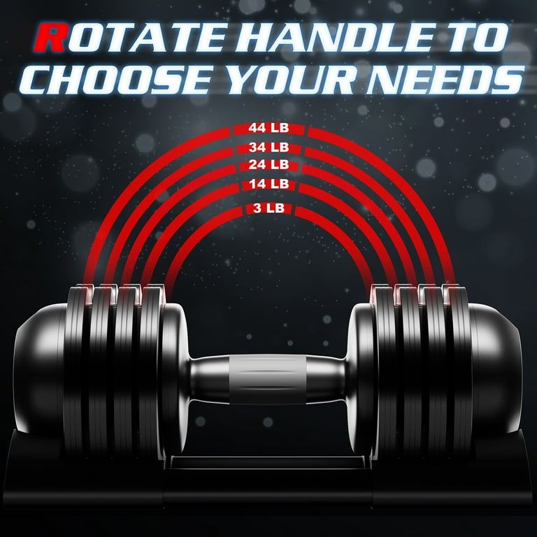 2 pcs men's outlet automatic quick adjustable dumbbell set 24kg 52.5 lbs gym dumbbell hotsell