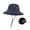 Blue, variant on Sun Hat Beach Cap Fashionable with Chin Strap Wide Brim Summer Visor Hat Fisherman Cap for Backpacking Cycling Mountaineering Black
