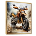 thumbnail image 2 of Designart "Road Adventurer Scooter Off wall art II" Scooter Floater Framed Canvas Print, 2 of 7