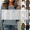 thumbnail image 2 of TEAJOPSUU Women's Pullover Sweatshirts Striped Long Sleeve Crew Neck Sweaters Fall Winter Soft Casual Clothes Loose Fit Brown, 2 of 6