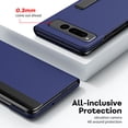 thumbnail image 5 of SaniMore for Google Pixel Fold Case, Hidden Bracket PU Leather Skin [Wear-resistant & Anti-scratch] Magnetic Closure Foding Shell Slim Fit Lightweight Shockproof Anti-drop Cover, Blue, 5 of 7