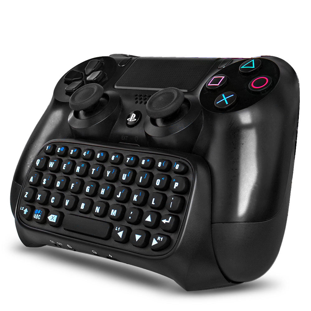 PS4 Wireless Mini Bluetooth Keyboard - Keypad Gamepad Joystick Messager Chatpad Adapter for Sony 4 PS4 Gaming Controller Black [Playstation 4] - Walmart.com
