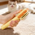 thumbnail image 1 of Versatile Self Cleaning Deshedding Brush 2 In 1 Hair Remover Grooming Tool For Cats Dogs With Stainless Steel Comb Easy Click Mechanism, 1 of 3