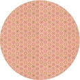 thumbnail image 1 of Ahgly Company Indoor Round Patterned Tomato Red Area Rugs, 8' Round, 1 of 6