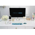 thumbnail image 7 of French Koko Keyboard and Mouse Wrist Rest Support Superior Arm Wrist Pad Comfort Memory Foam Desk Home Office School Computer Laptop Pc, Non Slip Cute Shimmering Teal, 7 of 7