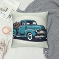 thumbnail image 2 of JRXY Watercolor Floral Truck Throw Pillow Covers, Spring Summer Holiday Cushion Case Decoration for Sofa Couch White, 2 of 5