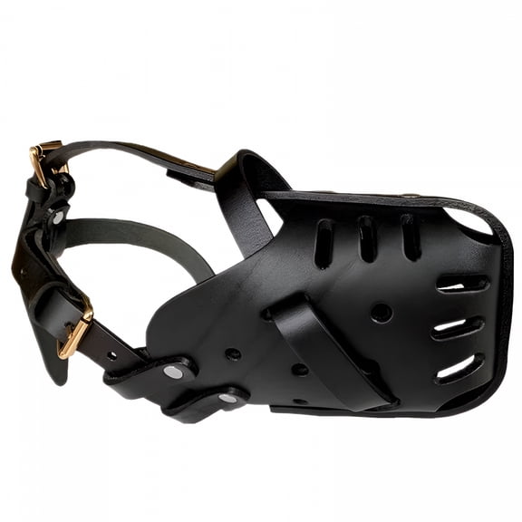 GASTROPOD Leather Doberman Muzzles Defense Pet Muzzles Medium and Large Dogs Anti Bite Masks Dog Training Dog Muzzles