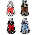 thumbnail image 3 of Summer Floral Bow Knot Dog Dress Pet Chihuahua Pug Princess Dress Wedding Pet Dressing Up Skirt for Puppy Dog Pet Dog Outfits, 3 of 6