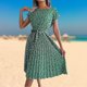 thumbnail image 5 of Vestido De Mujer Vestido de primavera y verano para mujer, elegante vestido floral para fiesta (verde XL) Ygjytge para Mujer Verde T M, 5 of 8