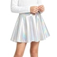 thumbnail image 5 of QSAWXQZ Girls Party Skirt Sequin Elastic Waist a Line Built-in Shorts Ruched Mini Pull-on Skirt 12-13 Years, 5 of 6