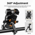 thumbnail image 3 of ROCKBROS Bike Phone Holder,Bicycle Phone Mount,360°Rotation adjustable 4.5"-7.2" cellphone adjustable holder,Handlebar/Rearview Mirror Phone Holder, 3 of 9