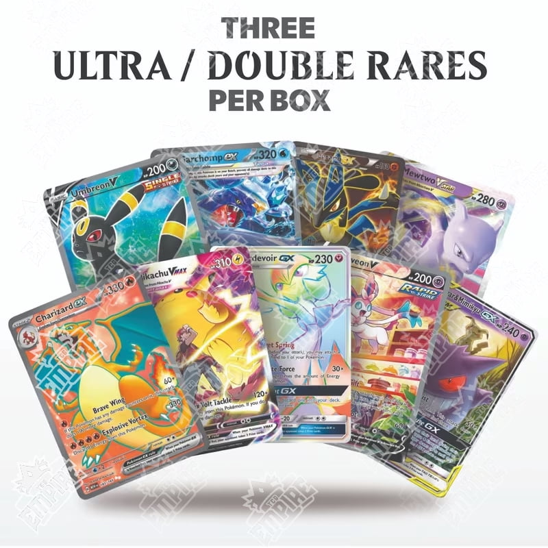 amazon pokemon cards rare Pokémon Triple Power Ultra Battle Bundle | 100+ | 3x Double or Ultra Rares Guaranteed! | Holos & Rares Included Enter Your Model Number to Make Sure This Fits 25 rare pokemon cards Amazon.com: