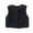 Black, variant on Toddler Girls Boys Infant Fuzzy Teddy Vest Coat Furry Fleece V-Neck Sleeveless Gilet with Button Down Warm Plush Sherpa Outerwear (Black, 5-6 Years)
