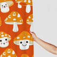 thumbnail image 3 of Awypu Orange and White Mushroom Pattern Waterproof Shower Curtain Multiple Sizes White, 3 of 7