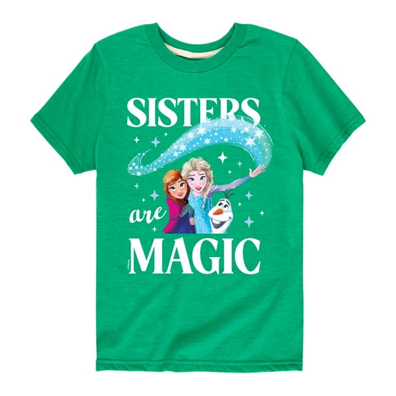 Frozen - Sister Are Magic - Toddler And Youth Short Sleeve Graphic T-Shirt