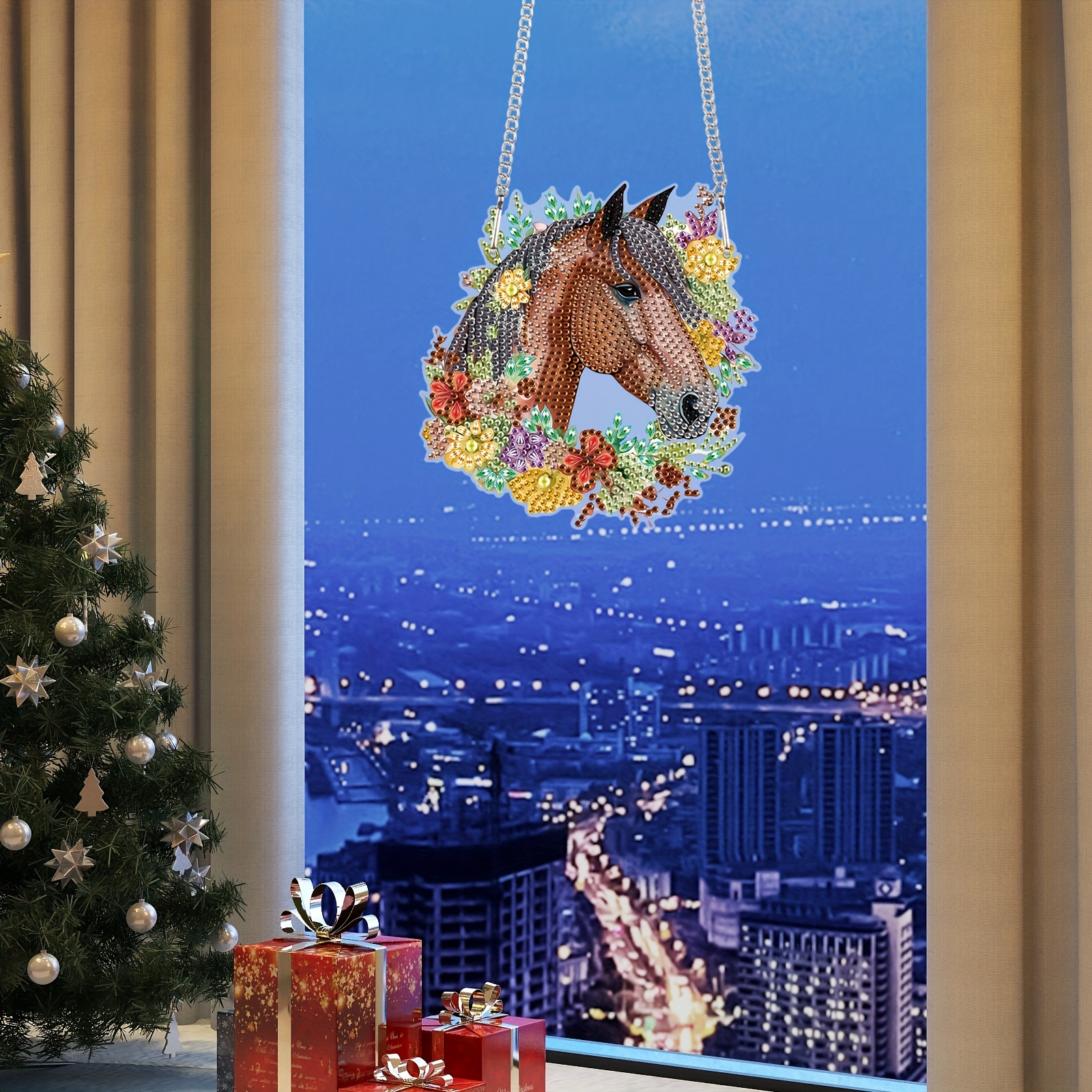 Bimkole DIY Diamant Painting Pendentif Chien Souriant, 5D Painting