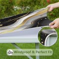 thumbnail image 6 of Black White Gold Marble Wave Dot Pattern Square Fitted Tablecloth with Elastic Edge,Square Table Cover,Washable Elastic Table Cover for Home Kitchen Party Decor 34"x34", 6 of 6