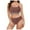 Khaki, variant on Linfrsh Womens Sexy Bikini Sets Two Piece Cheeky Swimsuits Cute Cutout String Bathing Suits Hot Pink,M