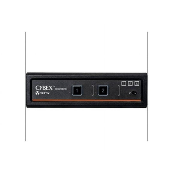 Vertiv Cybex SC900 Secure KVM | Dual Head | 2 Port Universal DisplayPort | NIAP version 4.0 Certified - Secure Desktop KVM Switches - SC920DPH-400