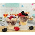 thumbnail image 4 of Oasis Creations Sundae Cup - 3 ounces - 50 Count - Lids & Spoons Included - Clear Plastic - Appetizer Cup - Parfait Cup - Dessert Cup -Disposable or Reusable, 4 of 6