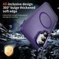 thumbnail image 5 of Dteck for Samsung Galaxy S23 Case with Magnetic, Compatible with MagSafe, Military Drop Protection Slim Translucent Matte Shockproof with Anti-Fingerprint Phone Case,Purple, 5 of 8