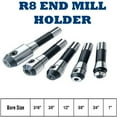 thumbnail image 5 of Bgsha 3/16" to 1" End Mill Adapter Holder For Bridgeport Machines R8 Milling Tool, 5 of 5