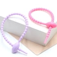 thumbnail image 3 of Cinta de silicona colorida, cinta de renacuajo, llavero DIY, bolsa de joyería, caja ciega, correa para colgante, paquete de datos, cordón, 3 of 6