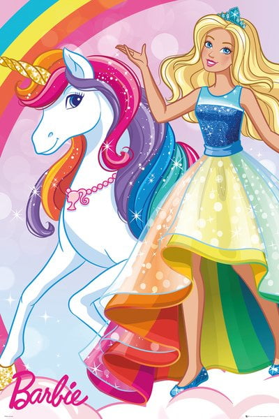 walmart barbie unicorn