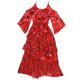 thumbnail image 2 of Vestido acampanado con hombros descubiertos bar III para mujer Rojo Pequeño, 2 of 2