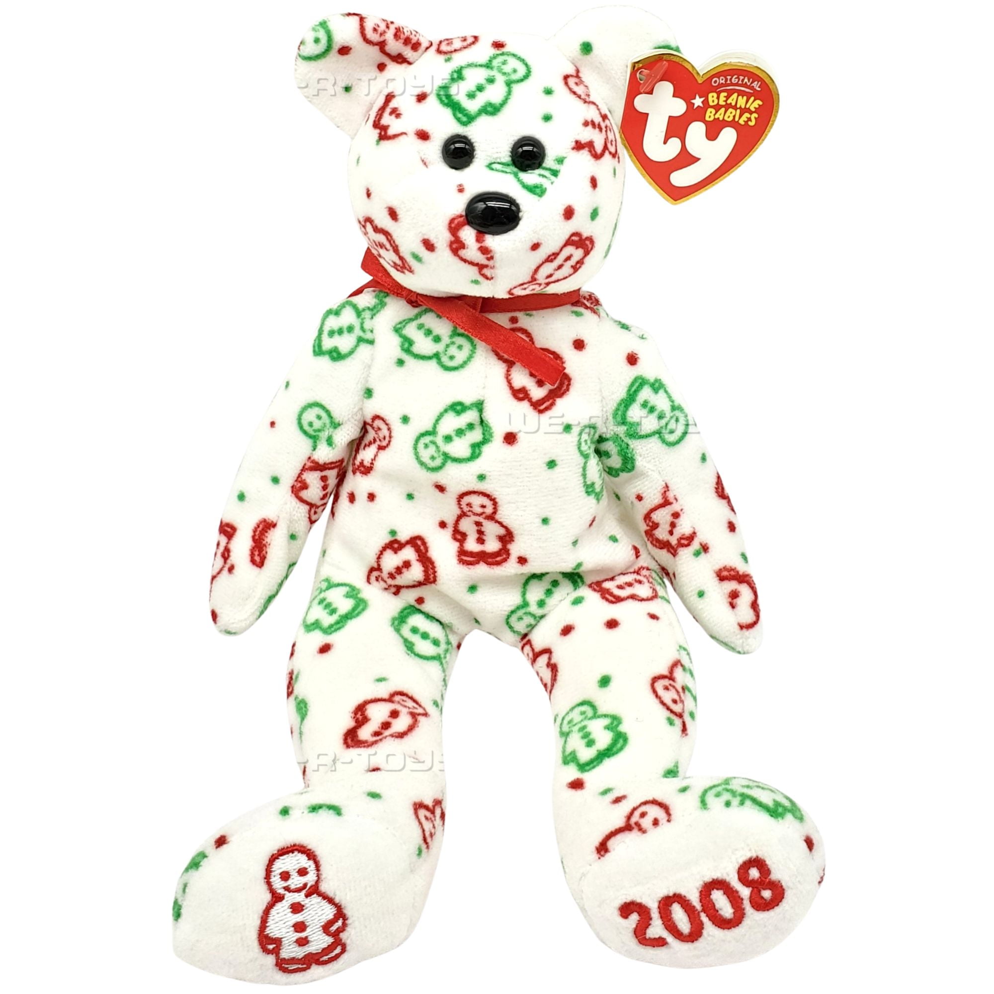 Ty Beanie Babies Gingerspice the Bear Christmas Plush 2008