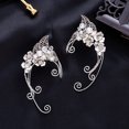 thumbnail image 1 of Orejeras para Mujer, Pendientes de Hada de Elfo Hechos a Mano, Pendientes de Filigrana con Clip para Disfraces de Halloween, Cosplay, Boda, Hechos a Mano JM, 1 of 5
