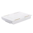 thumbnail image 1 of sweethay Caja de almacenamiento tipo cajón para debajo del escritorio, papelería escolar, bandeja para brochas de maquillaje, organizador Carpetas de archivos Blanco, 1 of 6