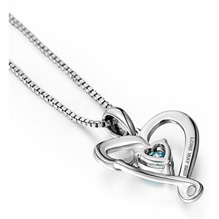 LNKOO Mother's Birthday Gift I Love You Mom S925 Sterling