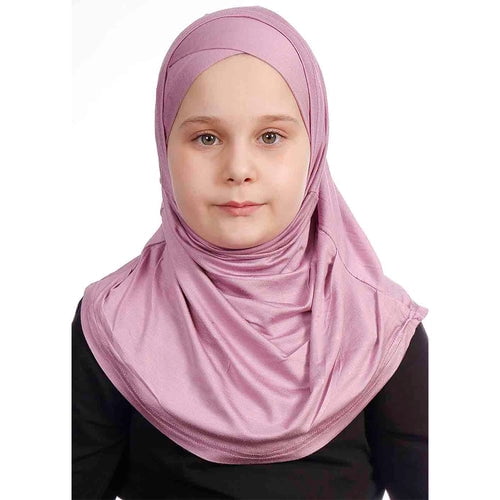 Turkish Girls' Muslim Islamic Scarf Practical Ecardin - Hijab Headscarf for Kids