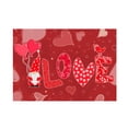 thumbnail image 1 of Fiudx Felpudo de San Valentín, Diseño de Poliéster Antideslizante, Decoración Festiva para Interiores y Exteriores, Ideal para Baño y Entrada, Material Suave y Cómodo, Tamaño 50 X 80 Cm., 1 of 2